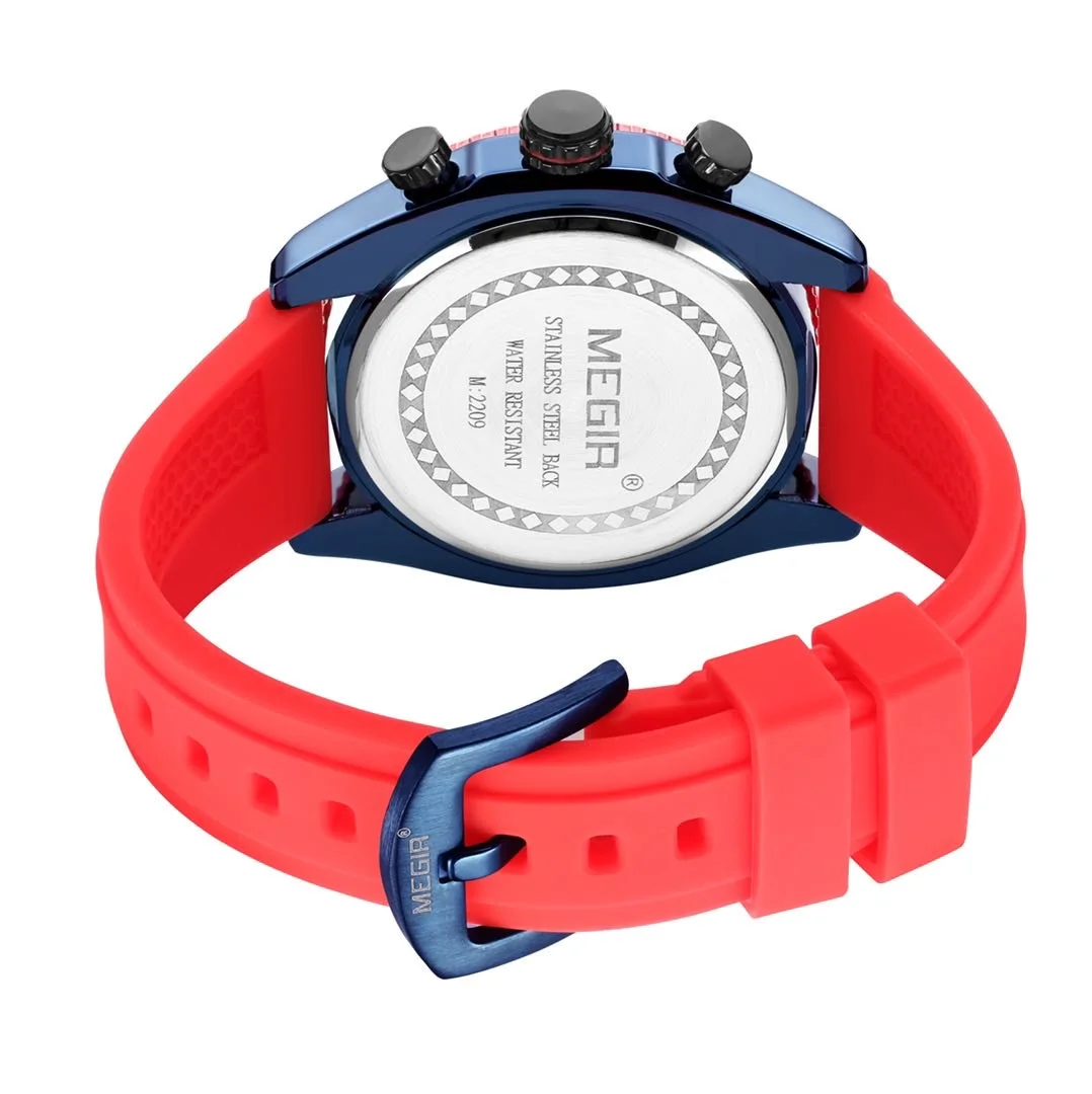 Relogio Masculino Megir Chronograph Quartz Watch 2209 Men Watches Top Brand Luxury