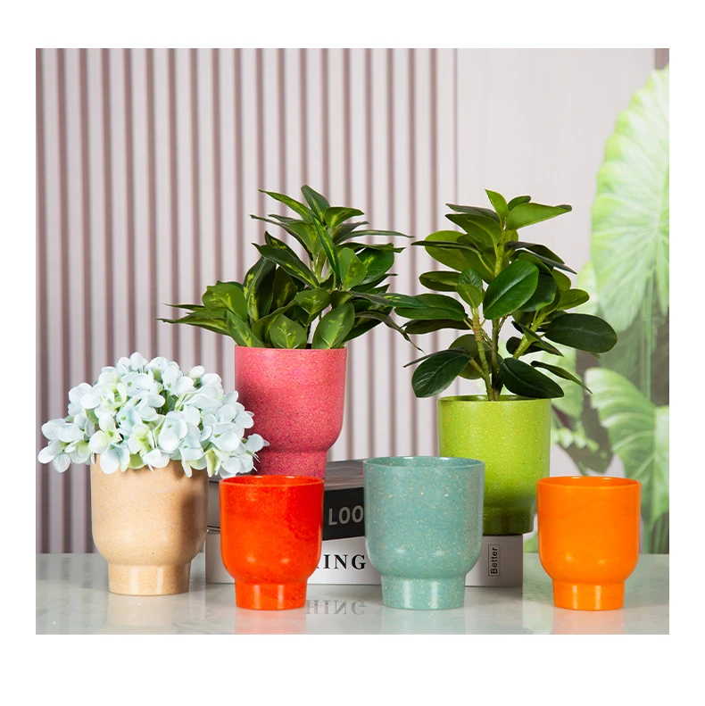 YICAI Tall Flowerpot for Outdoor Plants Home Hotel Cafe Bar Decoration Flower Basket Decor Planter
