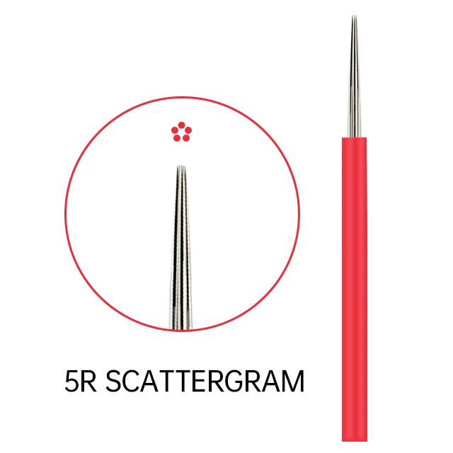 Supply Customized Supeior Quality Closed 5R Eyebrow Tattoo Needles Eyebrow Microblading Disposable Needles Microblading