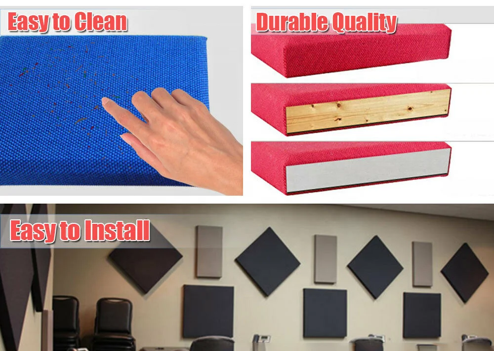 Leeyin Theater Cinema Acoustic Wall Panel Sound Absorption soundproof fabric acoustic panel