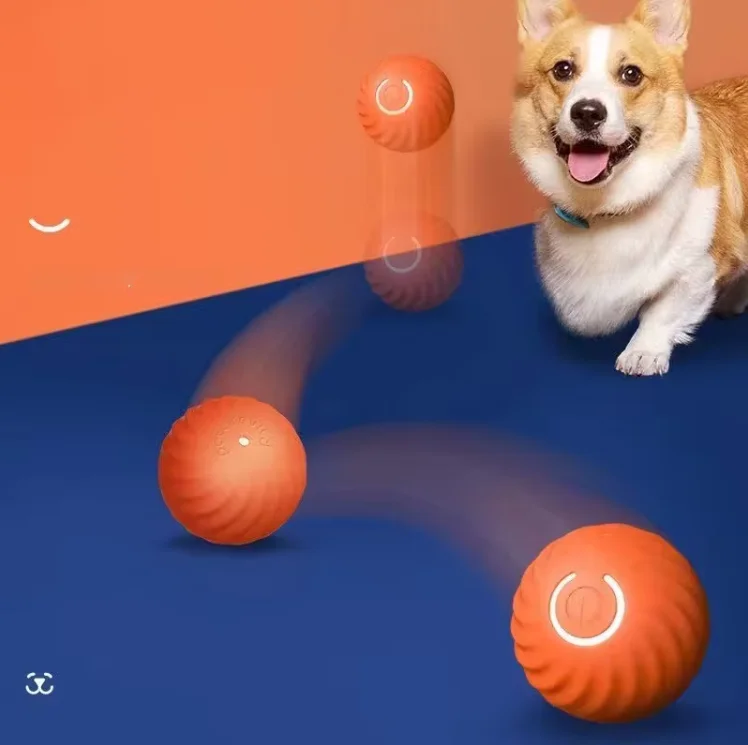 Smart Interactive Toy Automatic Rolling Remote Control Dual Mode Remote Control Electric pet toy