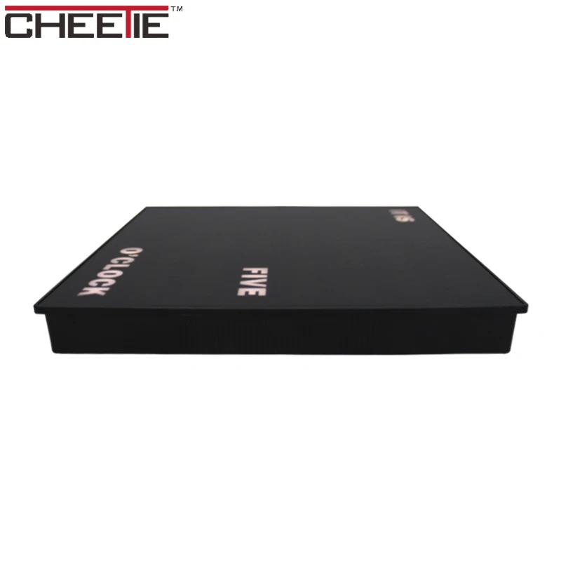  Cheetie простой дизайн декоративные текстовый дисплей настенные часы LED слово для