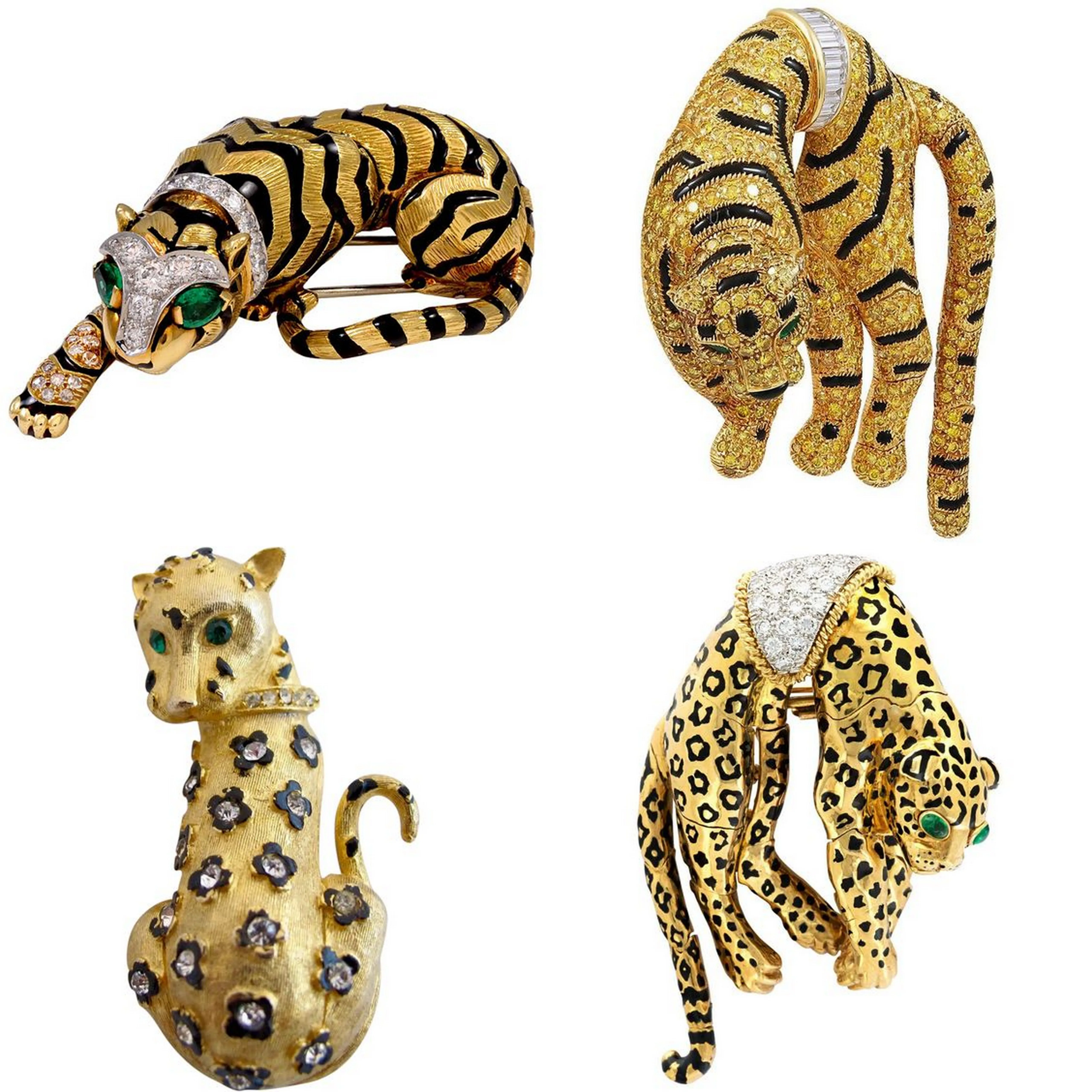 Elegant Enamel Giraffe Animal Brooch Fashion Rhinestone Gold Tone Exquisite Brooch