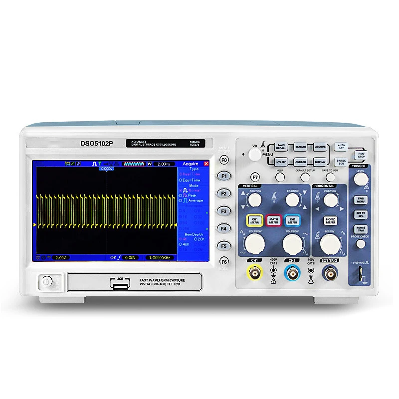 Hantek Dso5072p Dso5102p Dso5202p 100m 2 Channel 1GSa/s Digital Storage Oscilloscope