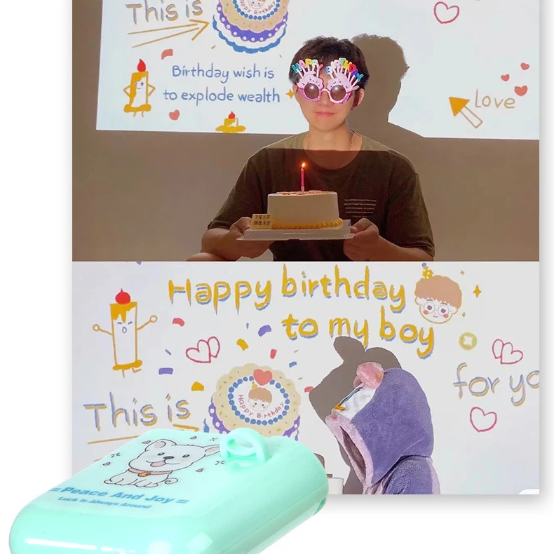 2022 hot selling Atmosphere props projection birthday party multifunctional pattern projector