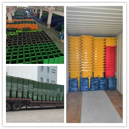 Stainless Steel Manual Wheelie Bin Compactor for Household Garbage Recycling Iron Waste & Trash Bins for Garden Press