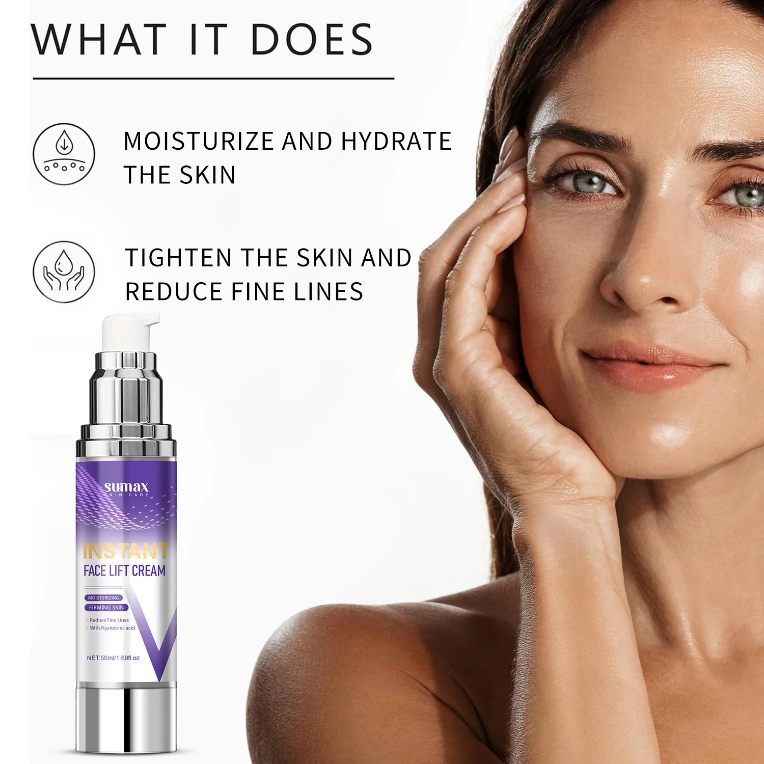 custom logo private label Skin Care Instant Face Lift Cream 50ml Firming Reduce Fine Lines Face Care Cream