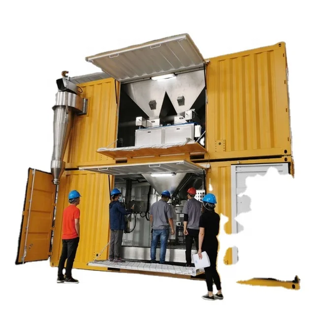 ВЗВЕШИВАНИЕ 500 пакетов/ч и 50 кг мобильных контейнеров, упаковочная машина