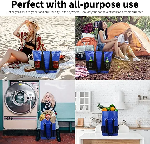 Insulted Beach bag Cooler Bag for women men Large tote Hot Cold Waterproof