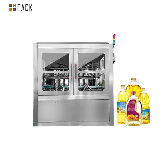 NPACK автоматическая упаковочная машина для розлива съедобного масла в бутылки