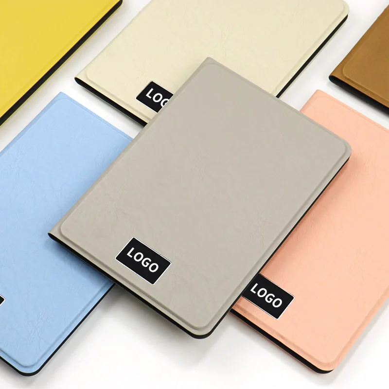 Minimally Designed Power Bank Notebook for Business Gifts Ultra-Thin 8000mAh 15W Wireless Charger Notebook with Light Up Logo