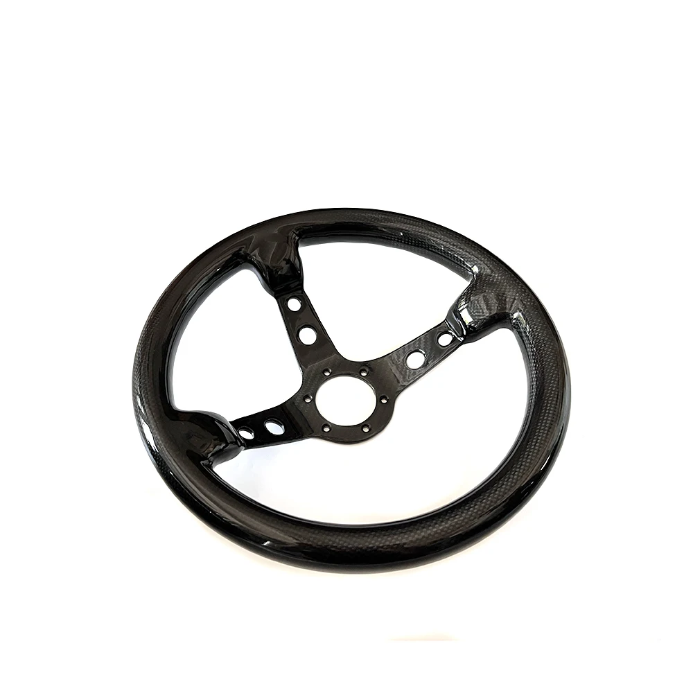 Racing Deep Dish Custom Universal Sports Carbon Fiber Race Car Steering Wheels