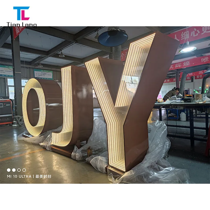 3D буква 4 фута металлическая Оптическая иллюзия бездна зеркало бесконечное число для дня рождения свадьбы