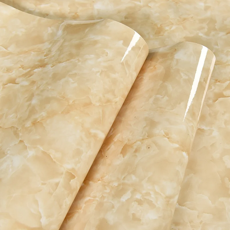 Free For Samples Dropshipping Marble Design Self Adhesive Safe PVC Background Countertop Decoration Wall Paper For Rolls