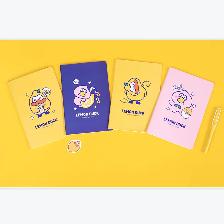 Fancy Stationery Cartoon Girl Horizontal Line B5 Sewing Notebook