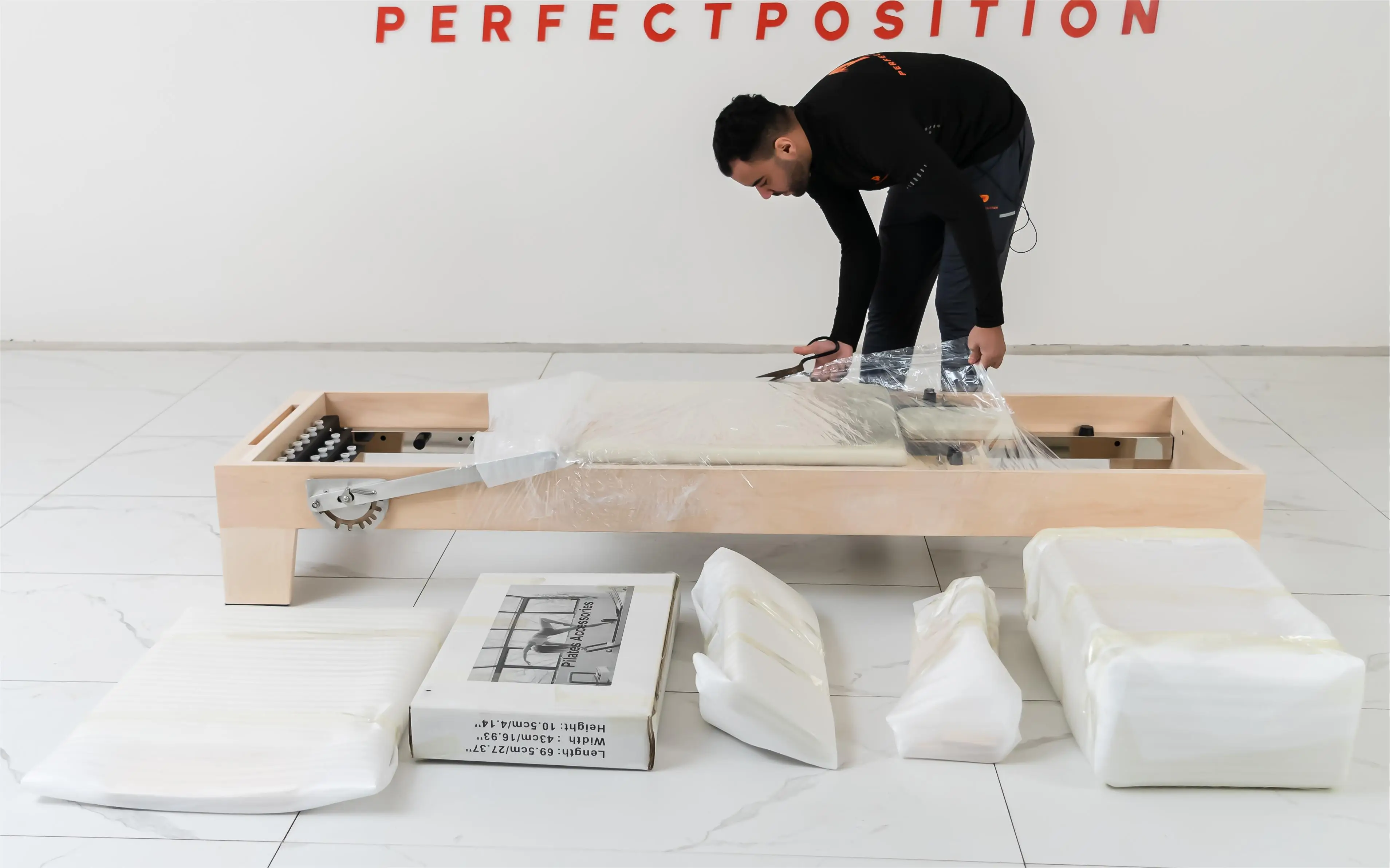 commercial Pilates studio box and jumpboard core bed maple wood pilates reformer machine