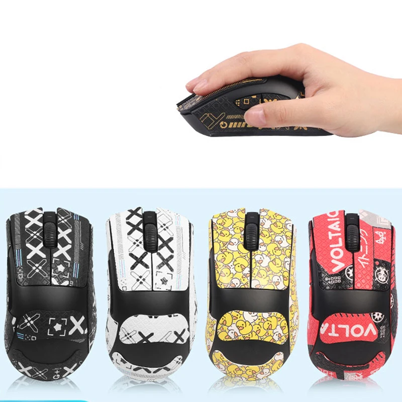 Printed Suede Full / Half cover Mice Sticker Anti-Slip Mouse sticker For DeathAdder V3 Pro Lightweight Wireless Gaming Mouse