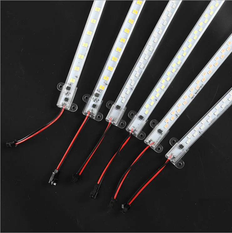 Hard light bar SMD2835 144P 220V double row Linear light Aluminum Maximum connection length 5pcs high lumen flexible strip
