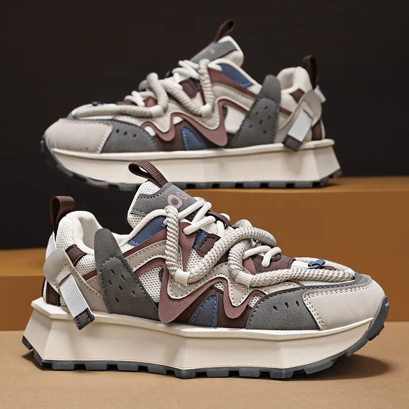 MNV 2024 мужские спортивные кроссовки в стиле харадзюку с логотипом на заказ оптовая продажа модная массивная обувь для ходьбы