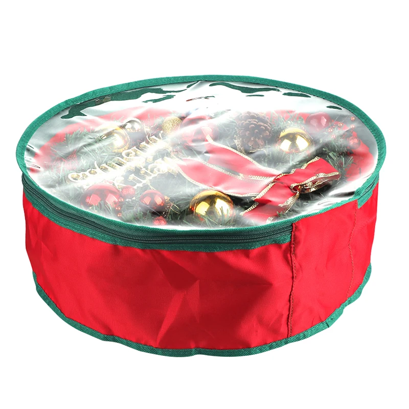 Xmas Wreath Storage Bag Wreath  For Storing Garland Home Storage  Christmas Tree  bag Foldable Christmas Tree Bag