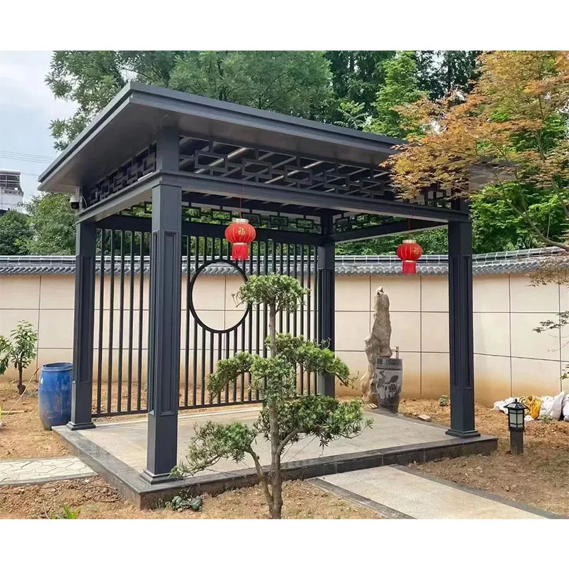 Pergola Автоматическая крыша жалюзи с датчиком дождя pergolas на открытом воздухе