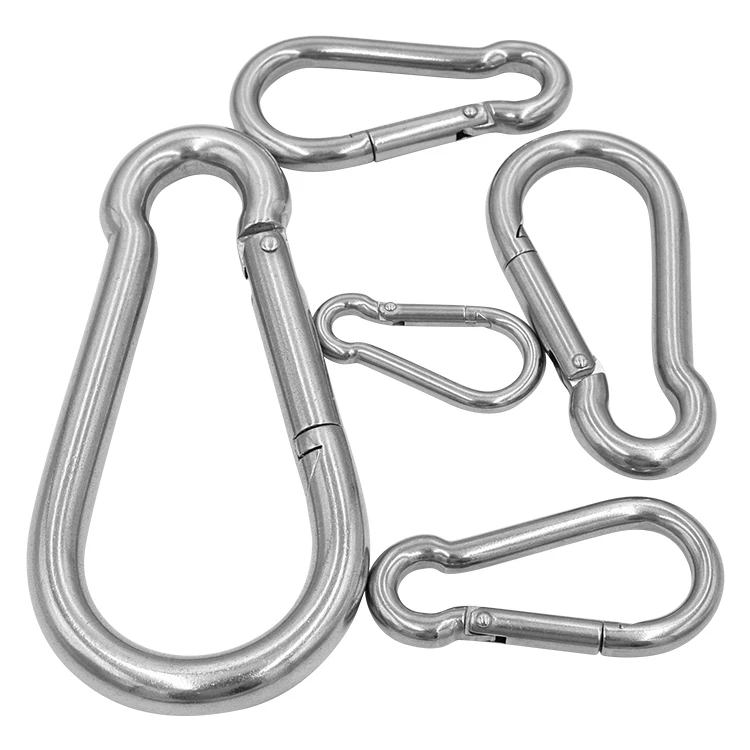 
Ailot 6*60mm Outdoor Hiking Hammock Hanging Custom Color Silver Metal Snap Hook Clips 