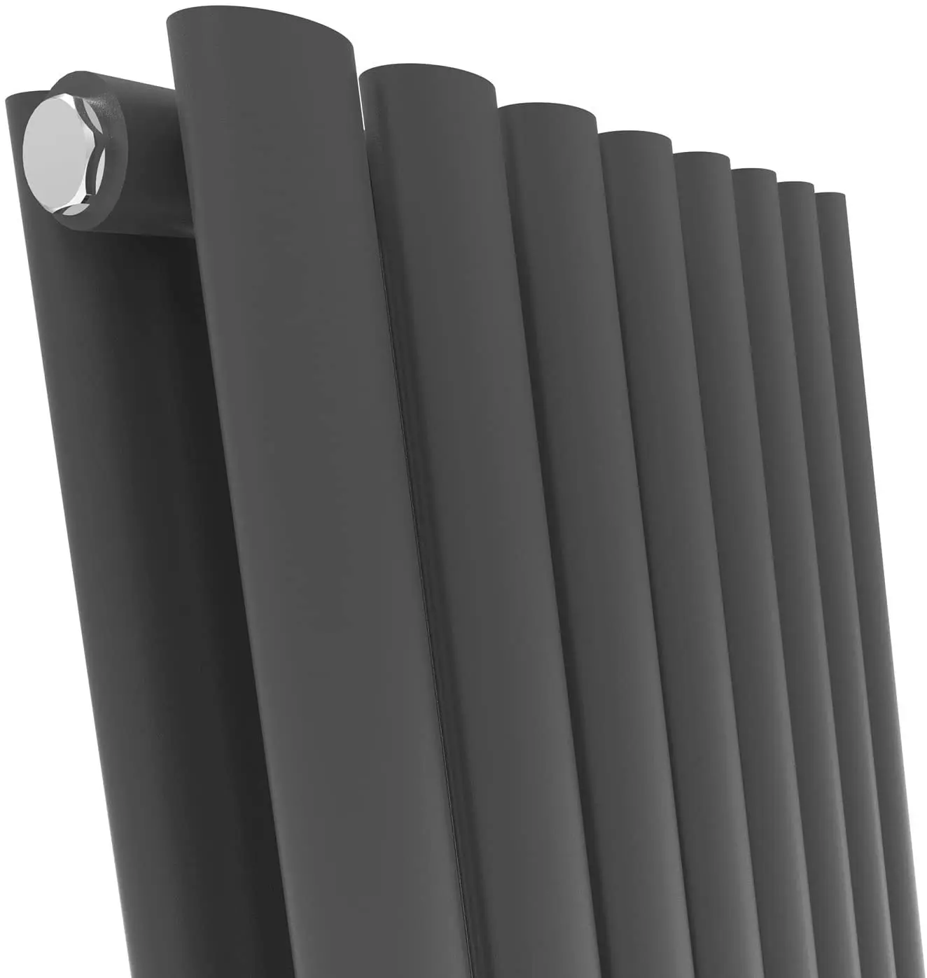 Horizontal Double Anthracite White Designer Radiators Water Heating Oval Column radiator Panel