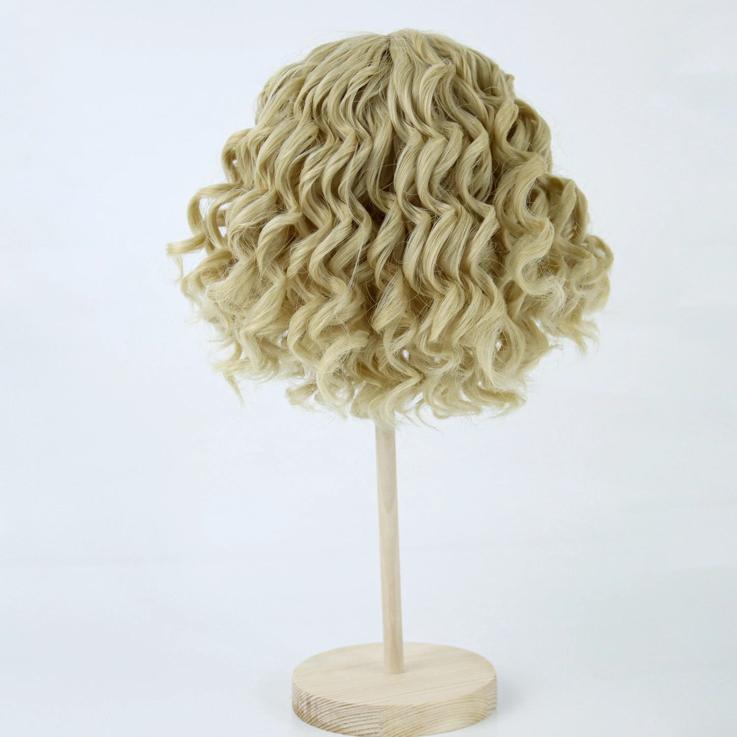 Synthetic doll wig Afro curly wigs water wavy light brown doll hair fit for 26cm head 45cm 18 inch american doll