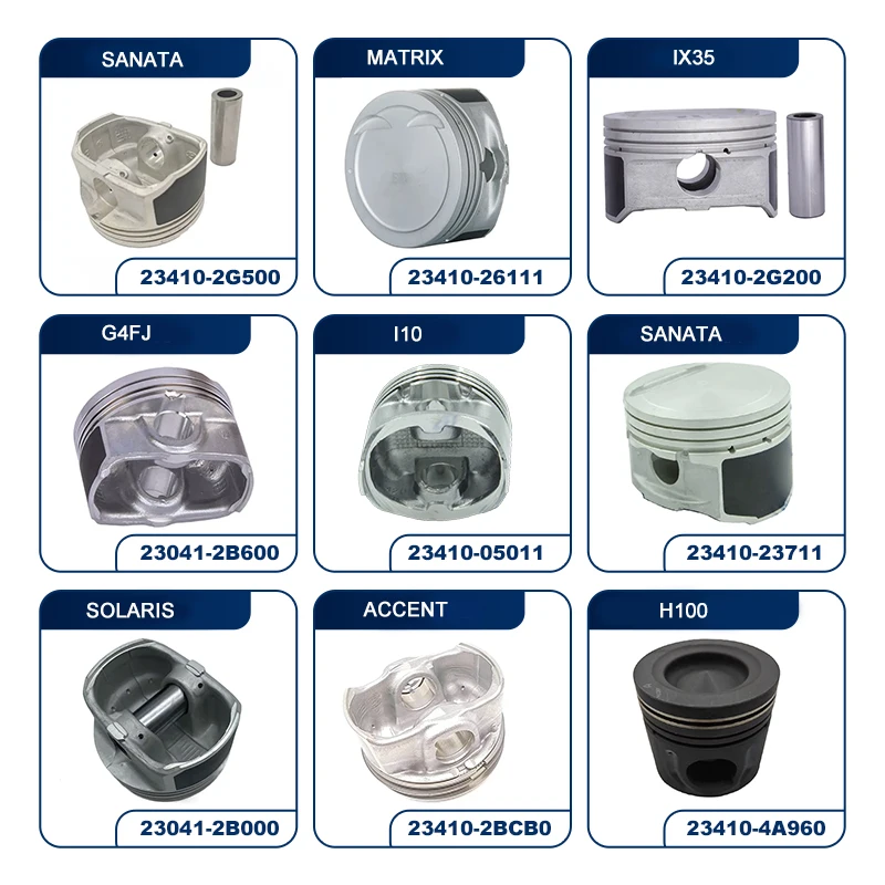 Diesel Pistons Ring Set Engine Car Piston For  Hyundai H100 D4BB Azera Accent 1.6 1.3 Atos D4AF Terracan D4BH Santa Fe Sonata H1