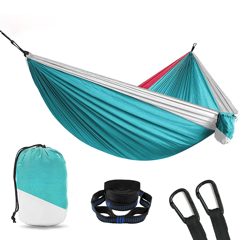 Fast Delivery Lightweight Widely Used Luxury Double Person Parachute Nylon Camping Outdoor Hammock