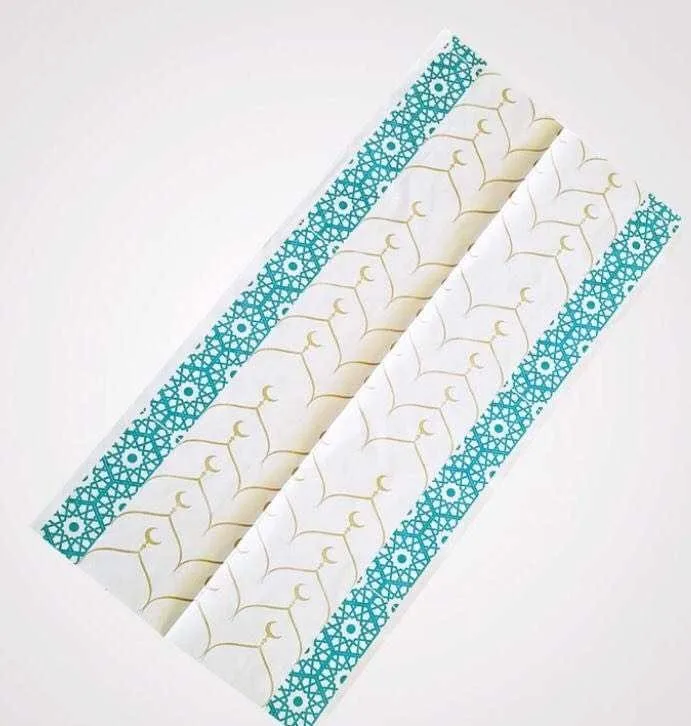 Оптовая продажа дешевый бумажный одноразовый муслиновый молитвенный коврик с принтом на заказ защита окружающей