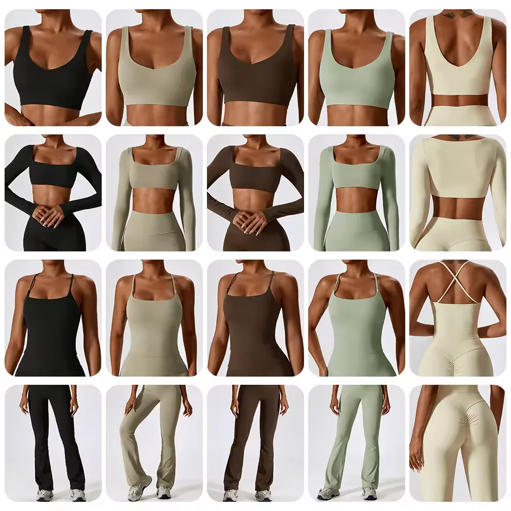 Training yoga 2 PCS yoga set Activewear for women short sleeve  leggings fitness gym clothing breathable high elastic sportswear