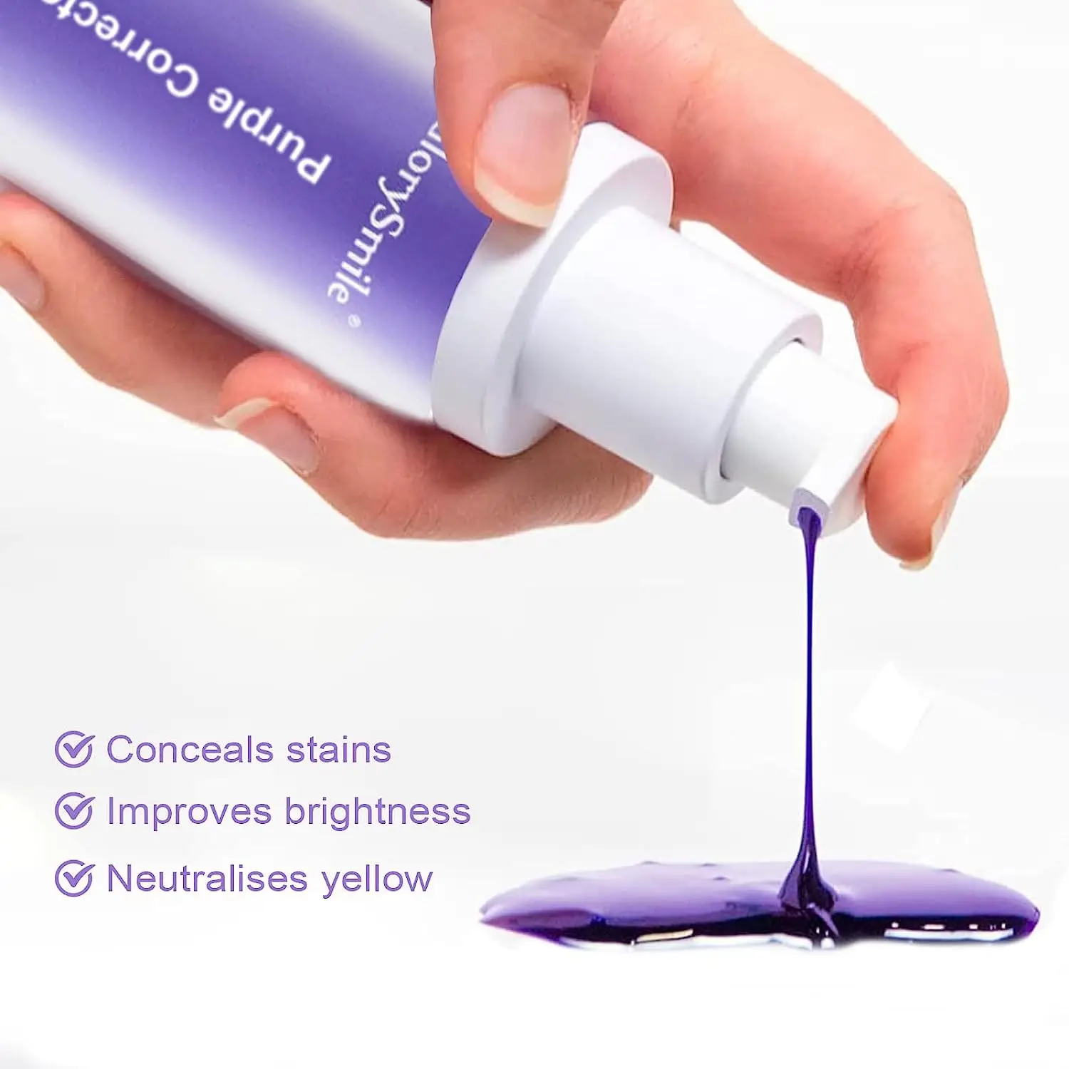 Private Label Professional Purple Toothpaste Dental Bright Effectively Whiten Teeth Whitening V34 Colour Corrector