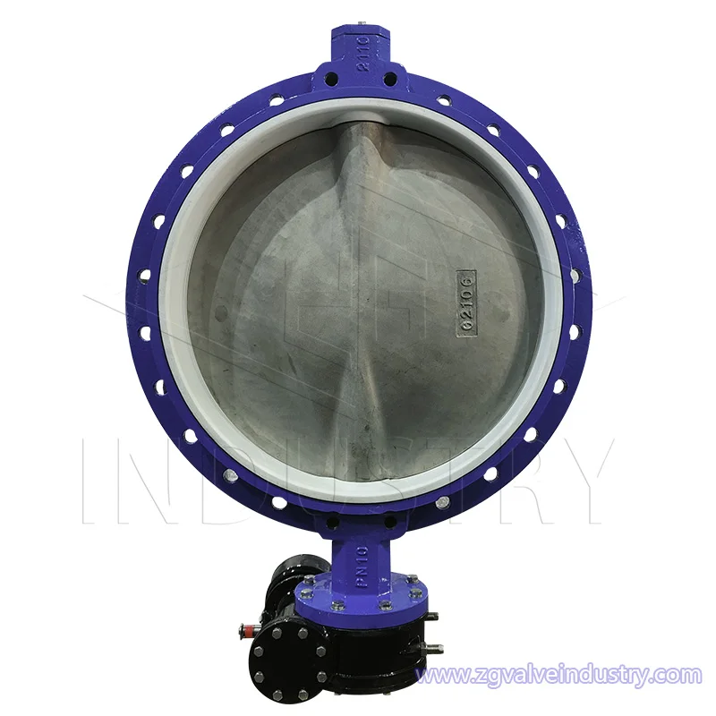 Hot Sale Butterfly Valve Stainless Steel Aluminium Single Flanged Pneumatic Actuator DN150 Powder Butterfly Valve For Silo