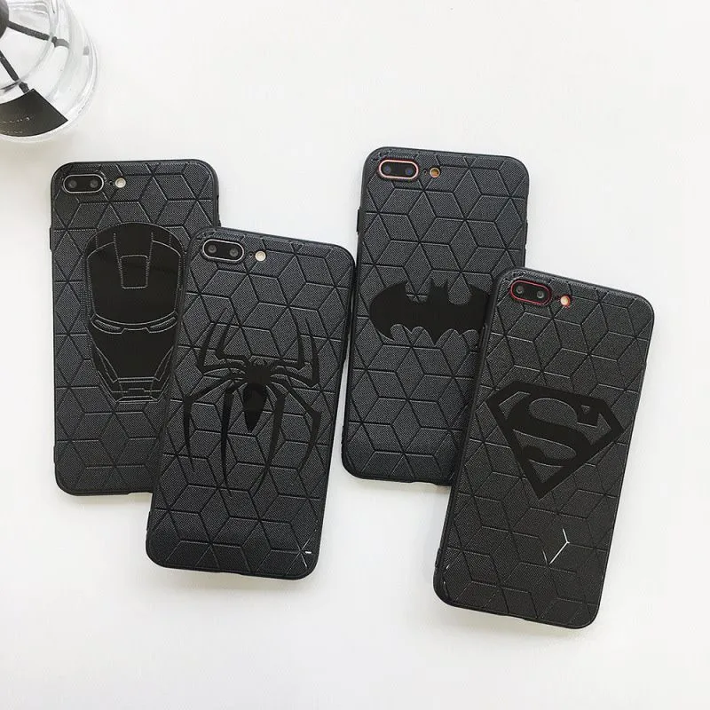 Various models of cool Marvel silicone mobile phone case, anti-fall