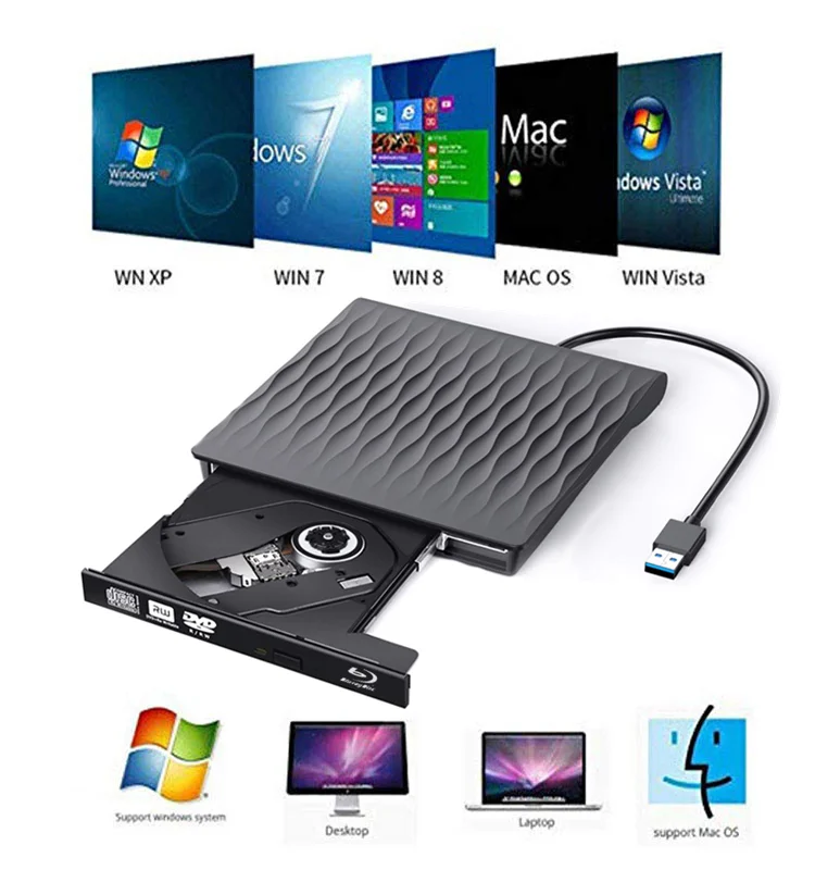  Портативный DVD-проигрыватель blu-ray USB 3 0 внешний dvd-проигрыватель