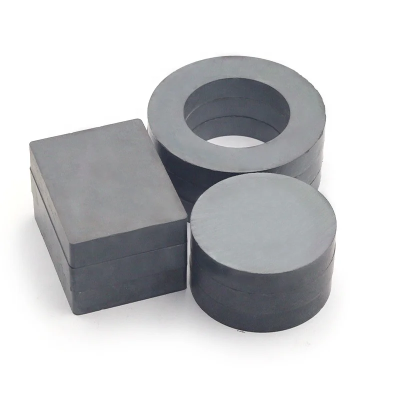 Manufacturer custom y30 y40 y44 y35 40*20*10mm ceramic magnets rod bar ring block disc arc Ferrite Magnet For Industry