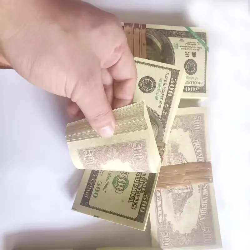 Nicro Paper Props 100 US Dollar Bank Ancestor Money Notes Movie Prop Money Euro Party Game Supplies High Quality Prop Money