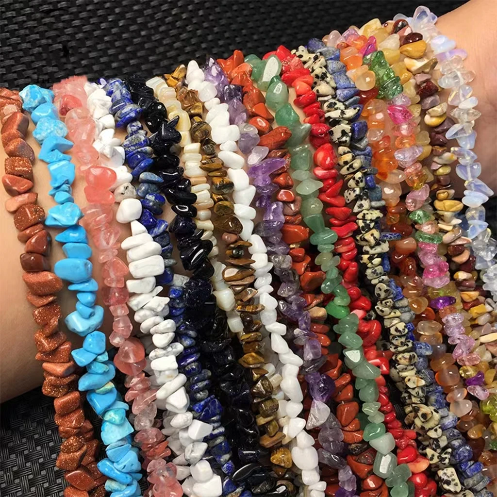 Natural crystal free-form gravel beads 3-5/5-8/8-12mm irregular pieces loose beads for jewelry DIY making bracelets