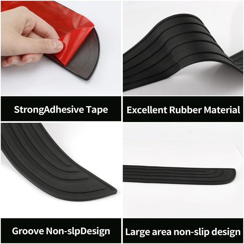 Car SUV Trunk Universal Collision Avoidance Rubber Anti-Scratch Car Rear Bumper Protector