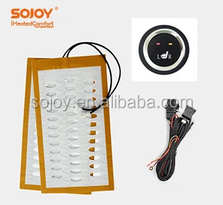  Производитель Sojoy индивидуальная автомобильная система отопления универсальный автомобильный нагреватель сидений из сплава комплект нагревателей углеродного волокна два