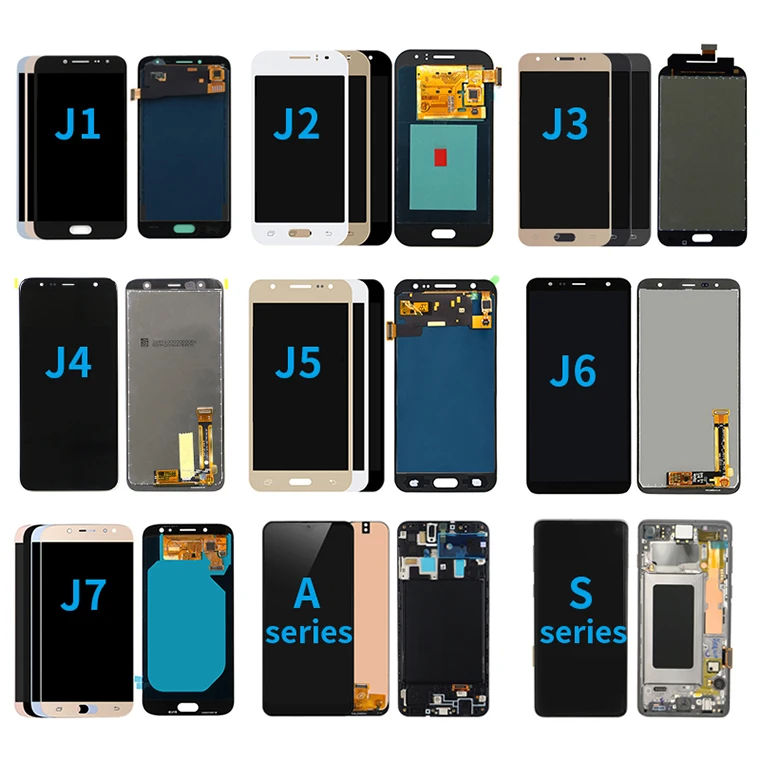 100% гарантия сменные ЖК-дисплеи для мобильных телефонов samsung galaxy j7 ЖК-экран серии J j1 j2 j3 j4 j5 j6 j8 2016