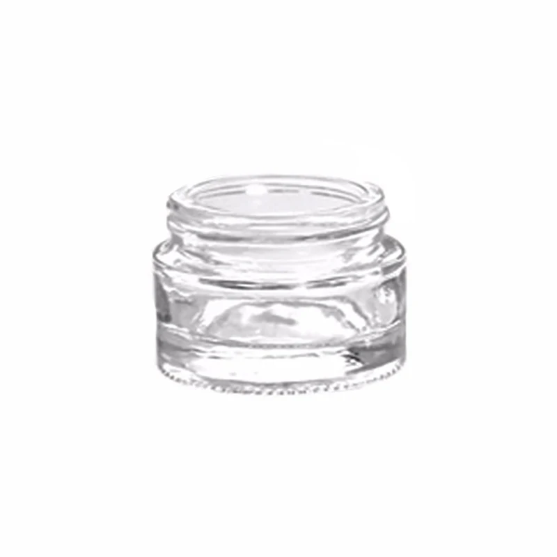 5 ml Clear Eye Cream Glass Jar Mini Face Cosmetic Glass with 37 mm finish