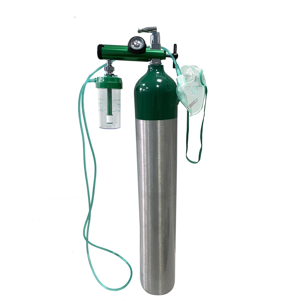 HG-IG 2.5L Portable Empty Medical Oxygen Gas Cylinder ,Oxygen Tank with bag a whole set
