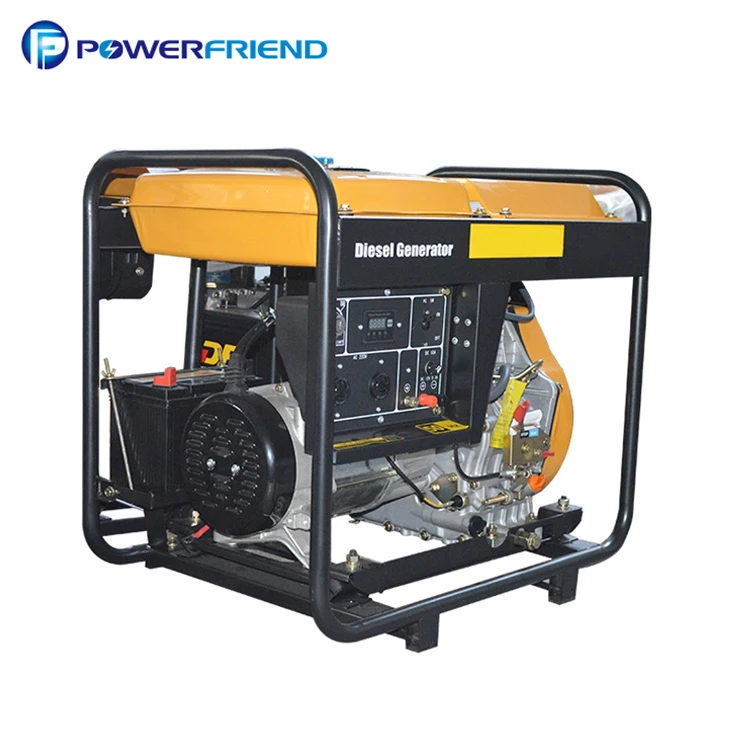 Недорогой портативный дизельный генератор с воздушным охлаждением 5 ква 5 кВт