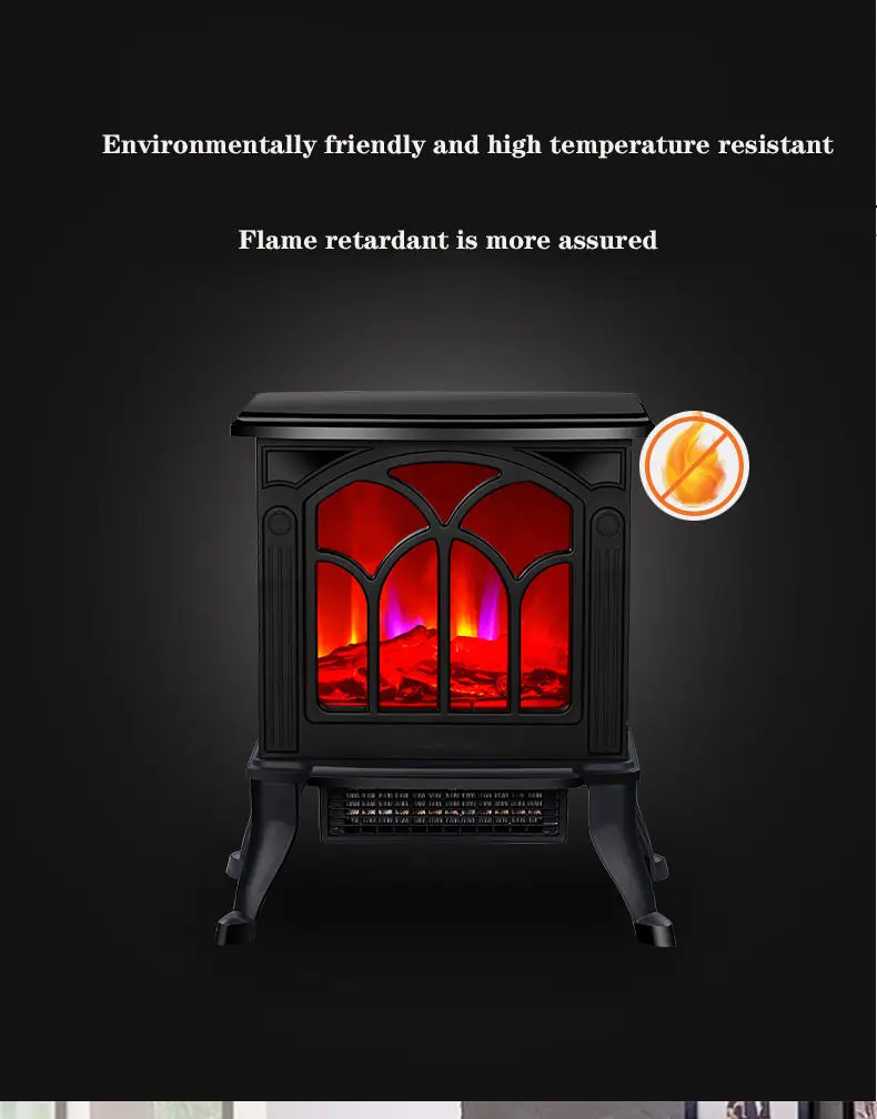 Factory Direct Sales 1500w Infrared 3 Element Infrared 3d Stove Electric Fireplace Heater With Remote Control