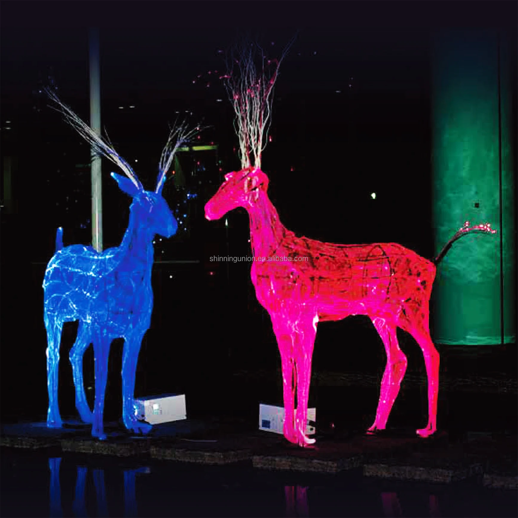 Fiber Optic Lighting Equipment - Fiber Optic Mesh RGBW for Ceiling Trees - LED Luminous Luxurious Fiber Optic Fabric RGBW Tex