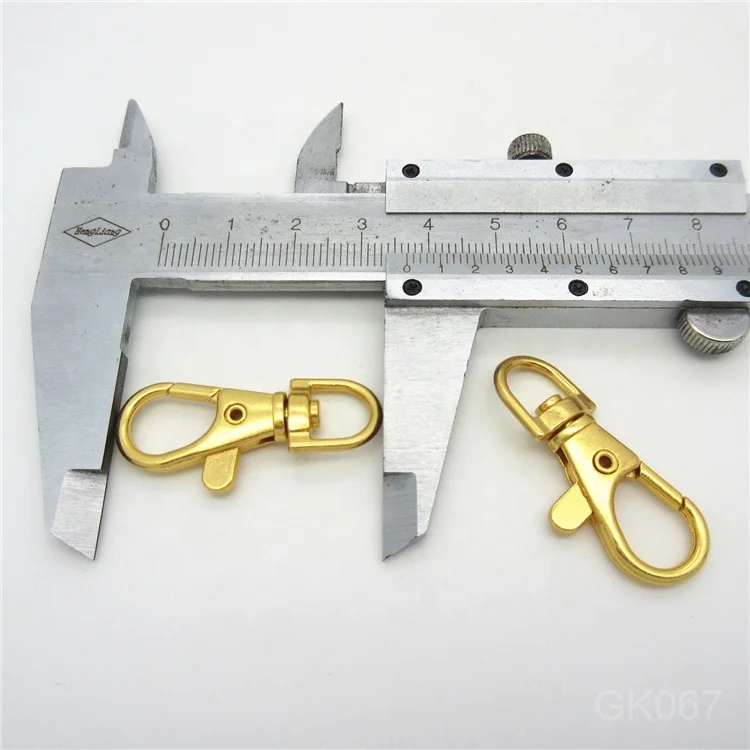 Factory supply gold small dog swivel snap hook for webbings