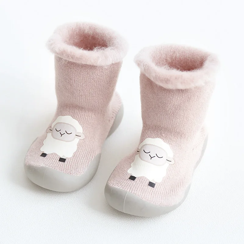 
New Baby Floor Shoes Korean Version Of The Bow Non-slip Soft Bottom Rubber Sole Baby Socks Shoes 