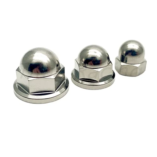 DIN1587 GB923 Titanium Alloy TA2 Acorn Nuts M4-M20 Cap Nut Acorn Dome Head Hex Nuts